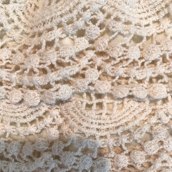 Cream color. Knitted shorts. High waisted. - Picture 3 of 3